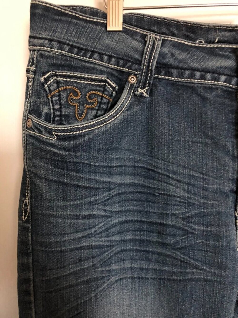 Suko Jeans Women's Blue Wash Straight Leg Comfort Fit 5-Pocket Size 14- - Picture 5 of 14